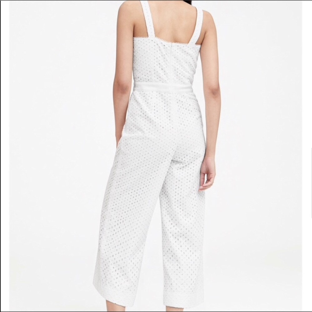 Banana Republic Eyelet Lace Elevated Jumpsuit - Picture 2 of 8